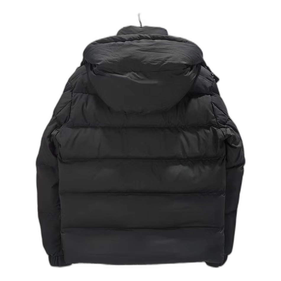 Moncler Maya Matte Hooded Puffer Jacket - Black