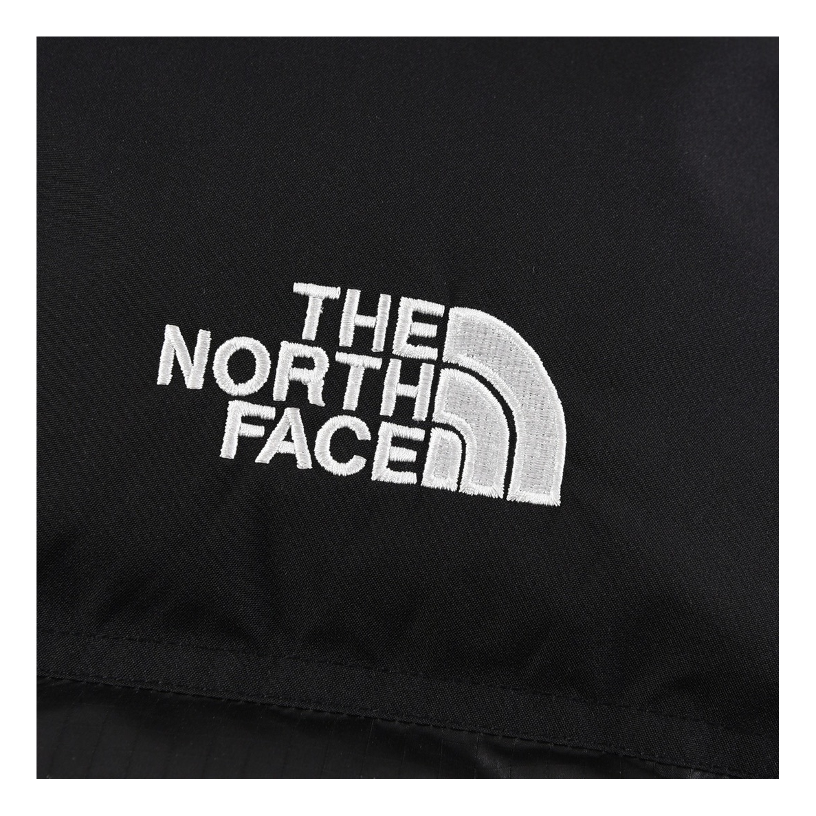 The North Face Nuptse Cropped Down Puffer Jacket in Black