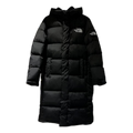 The North Face Long Hooded Down Puffer Coat in Black
