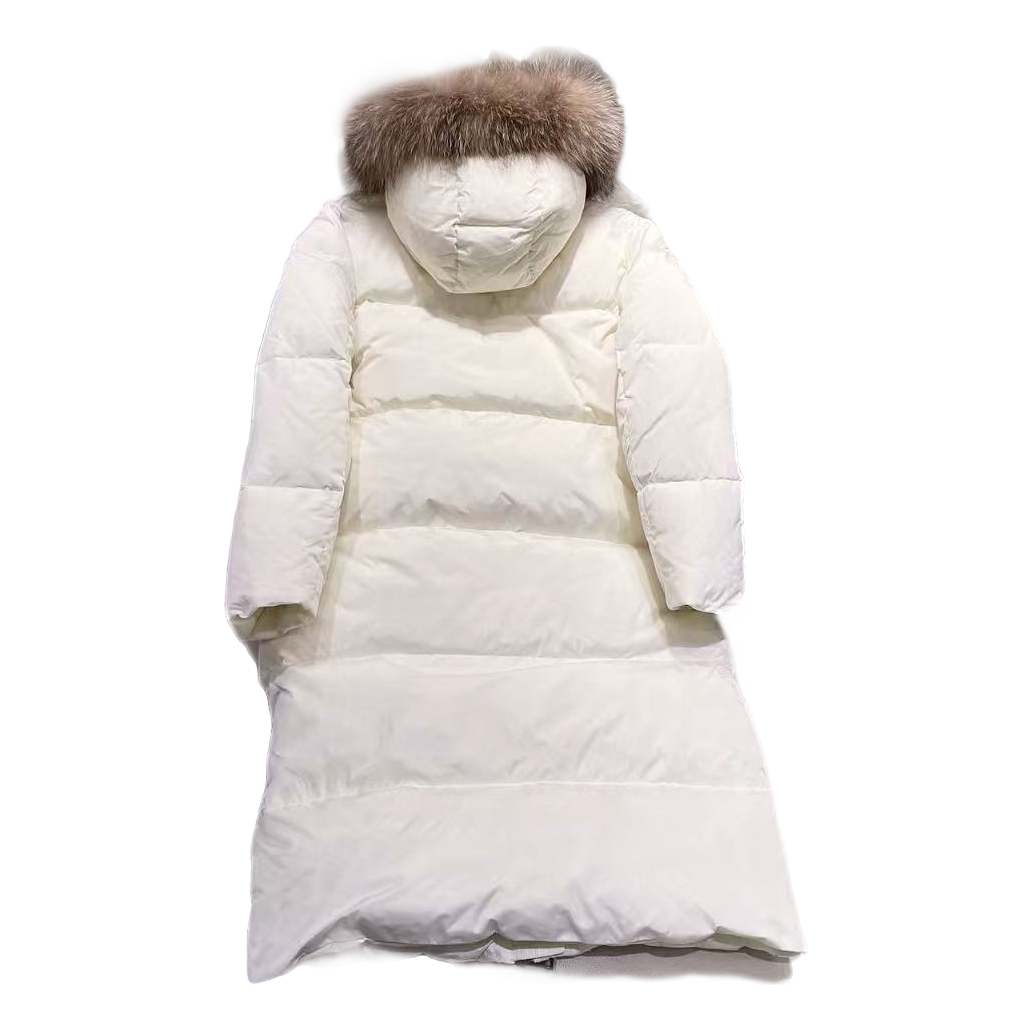 Moncler Marrionnier Long Puffer Coat - Ivory
