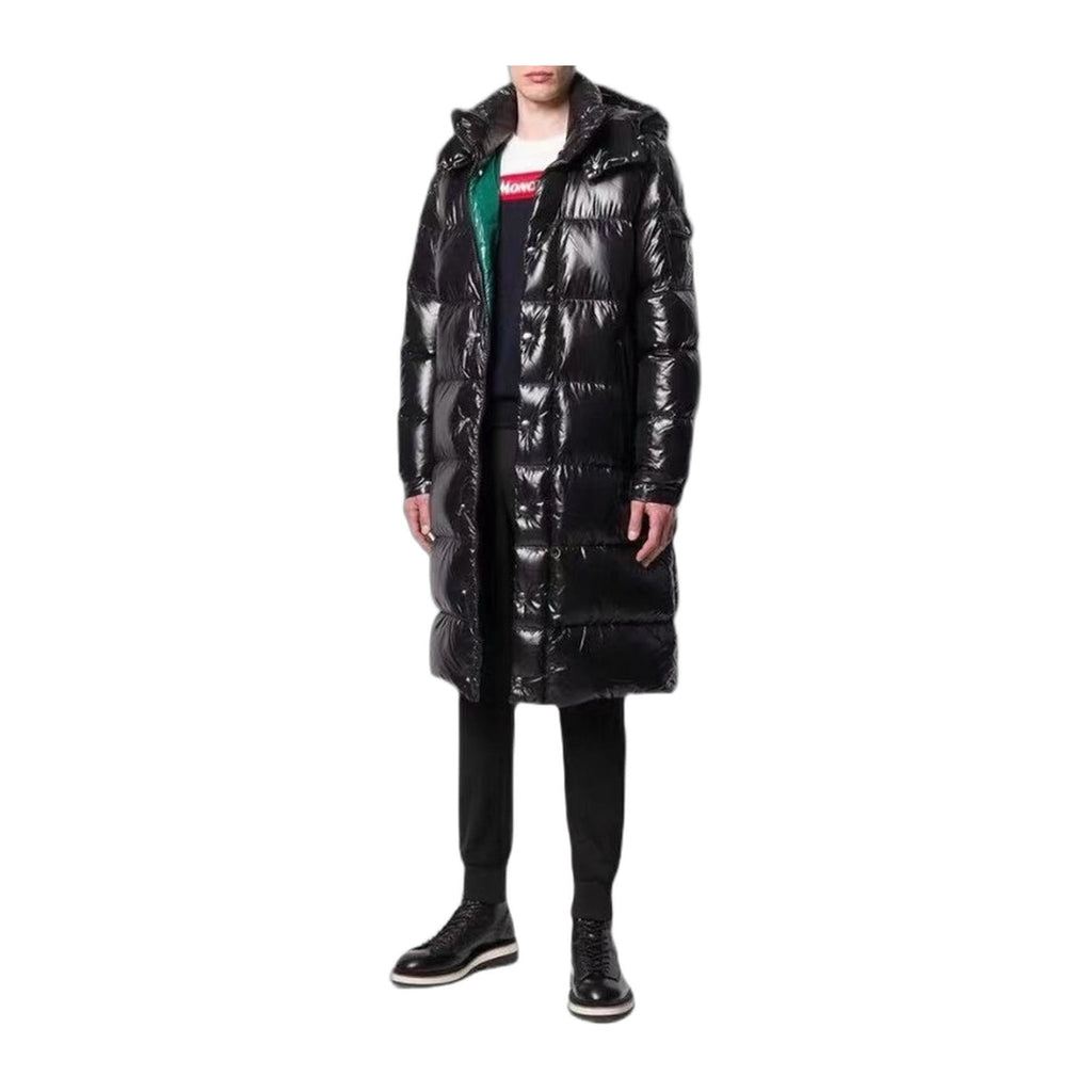 Moncler Hanoverian Long Hooded Puffer Coat – Glossy Finish