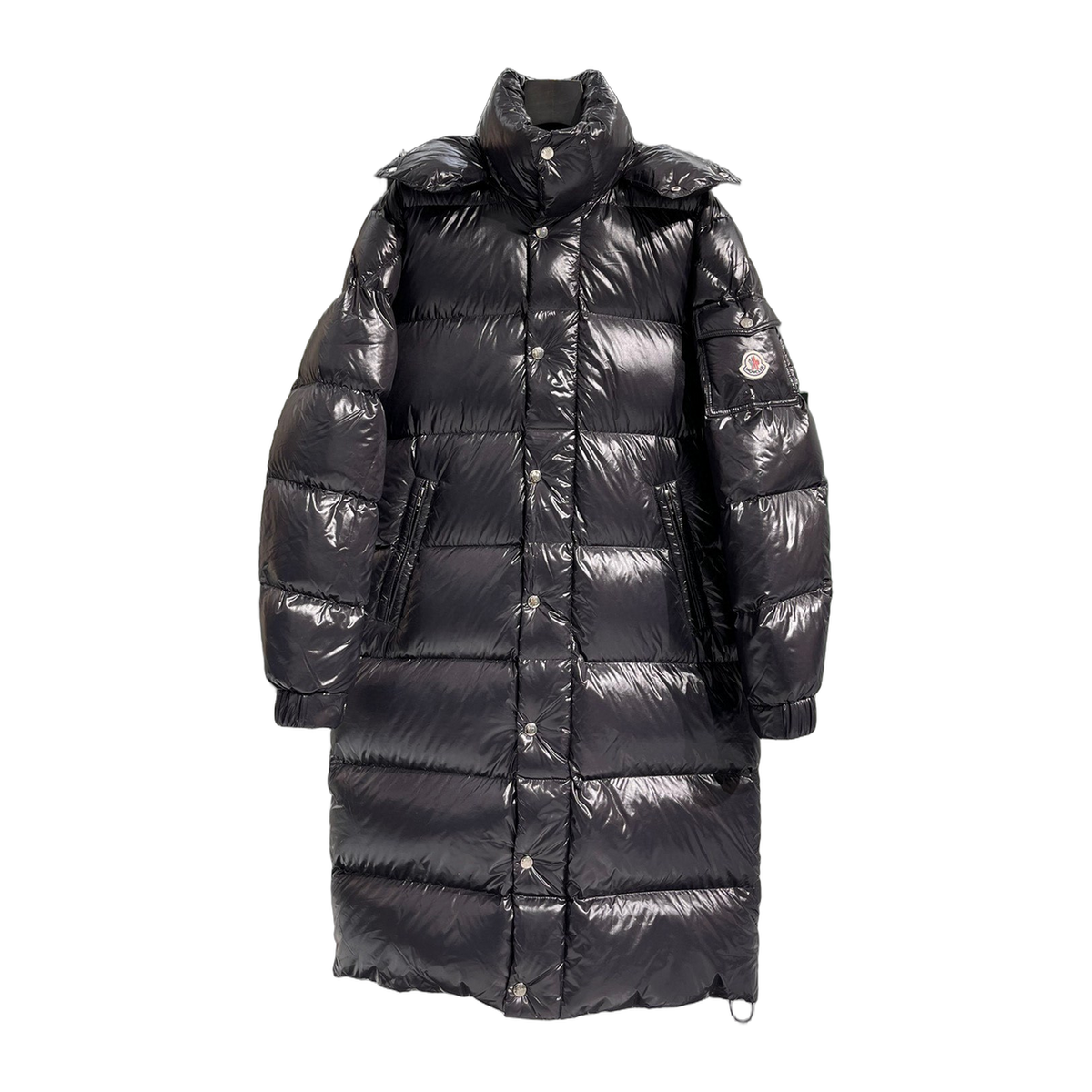 Moncler Hanoverian Long Hooded Puffer Coat – Glossy Finish