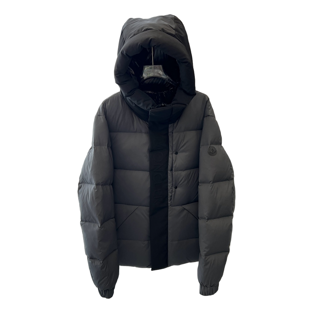 Moncler Colour-Block Puffer Jacket with Contrast Hood