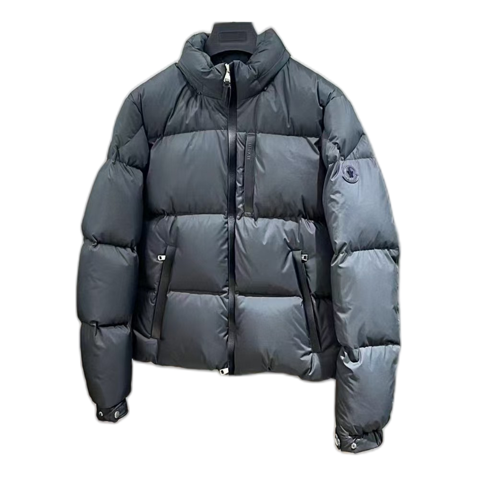 Moncler Stand-Collar Puffer Jacket - Black