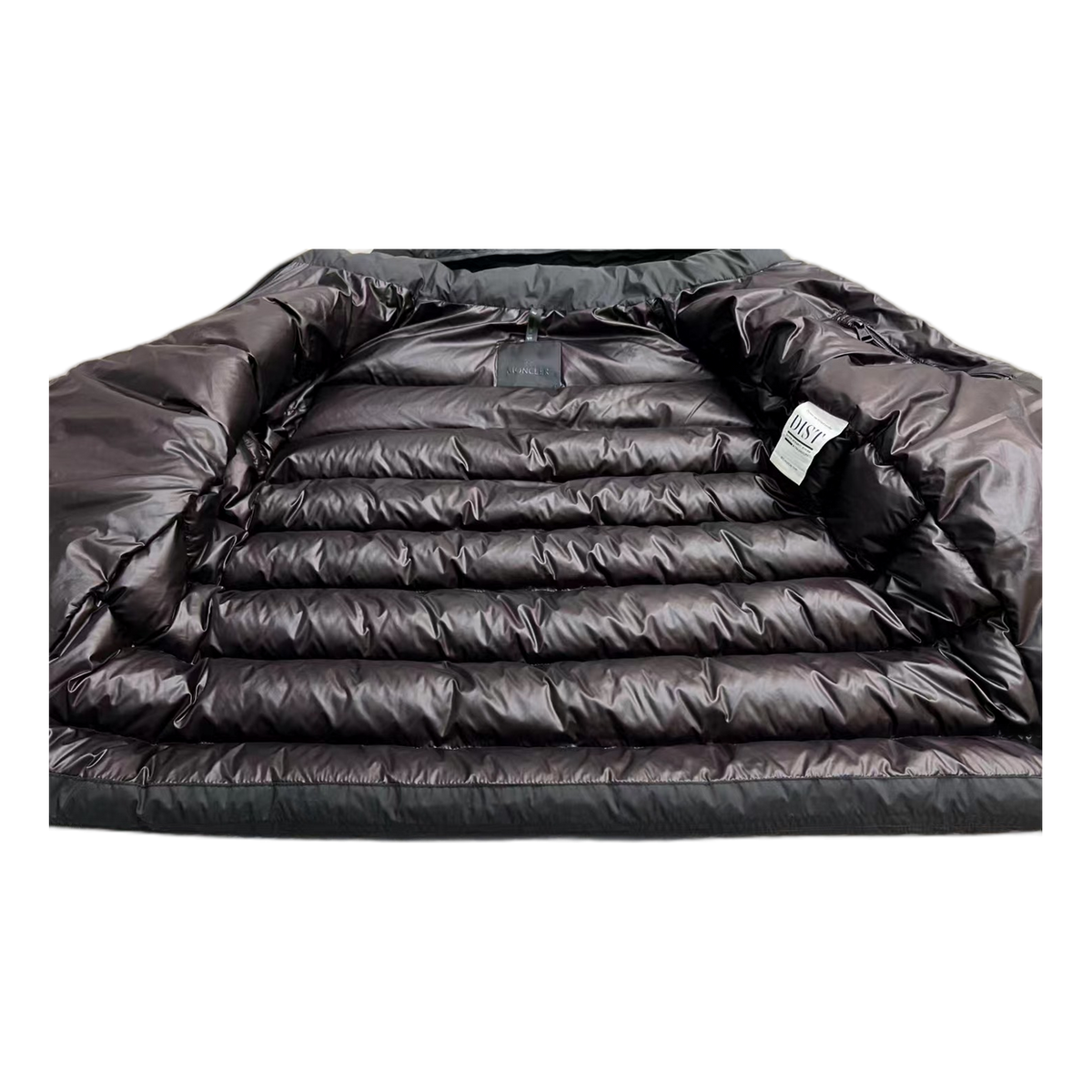 Moncler Vertical-Logo Snap-Front Puffer Jacket - Black