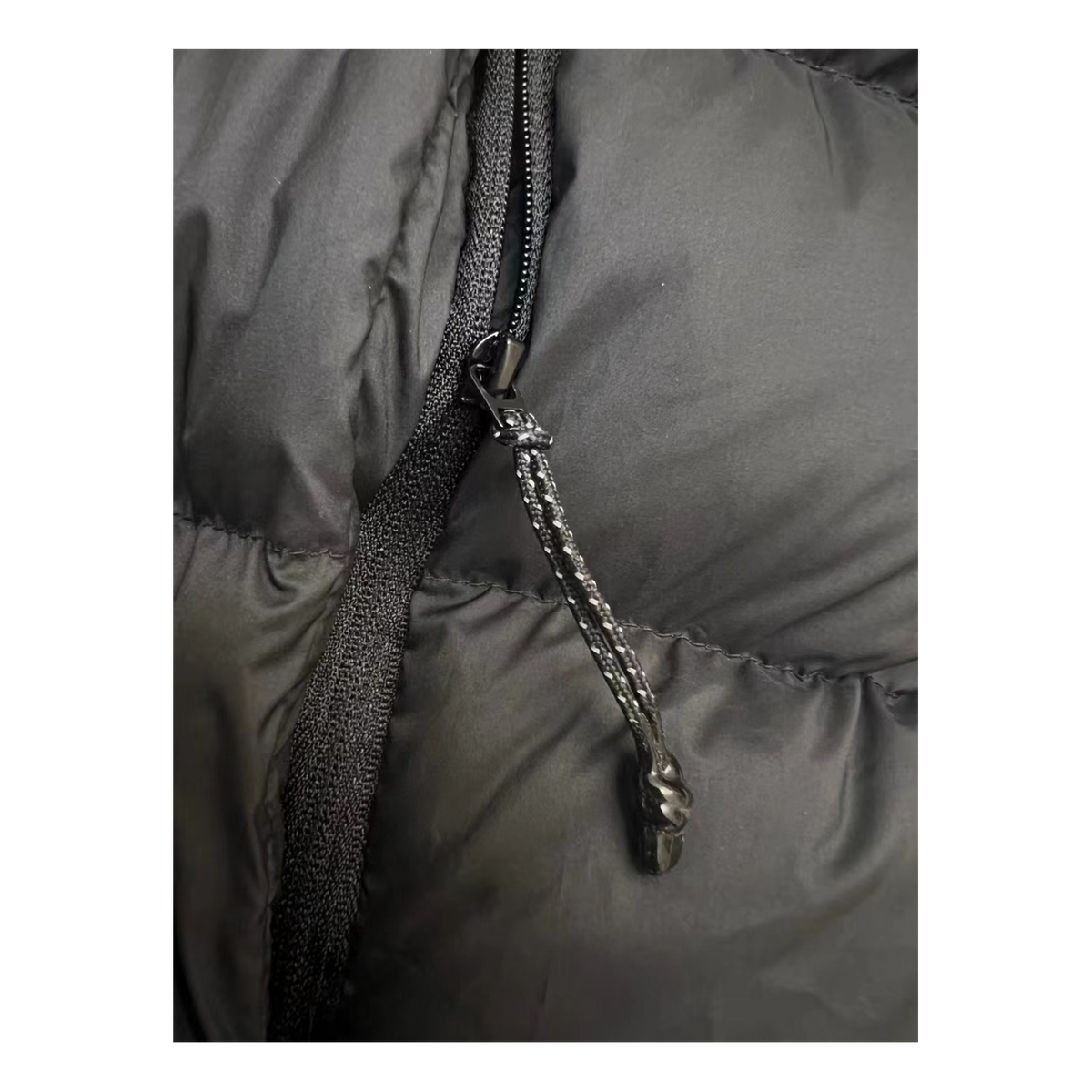 Moncler Vertical-Logo Snap-Front Puffer Jacket - Black