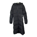 Moncler Matte Hooded Long Puffer Coat - Black