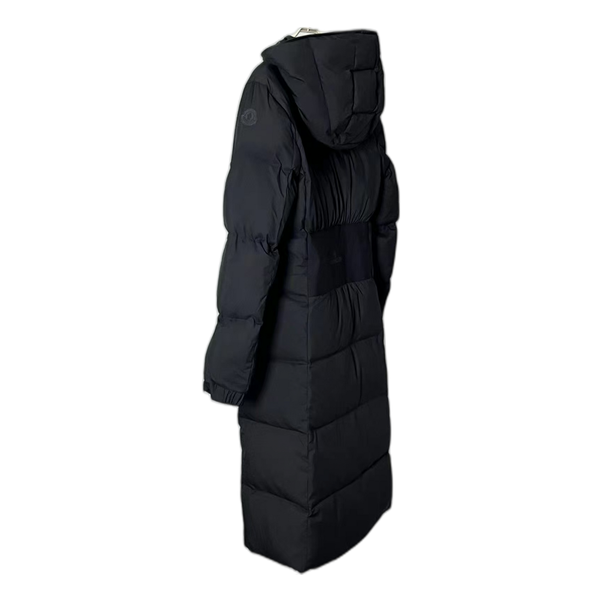 Moncler Matte Hooded Long Puffer Coat - Black