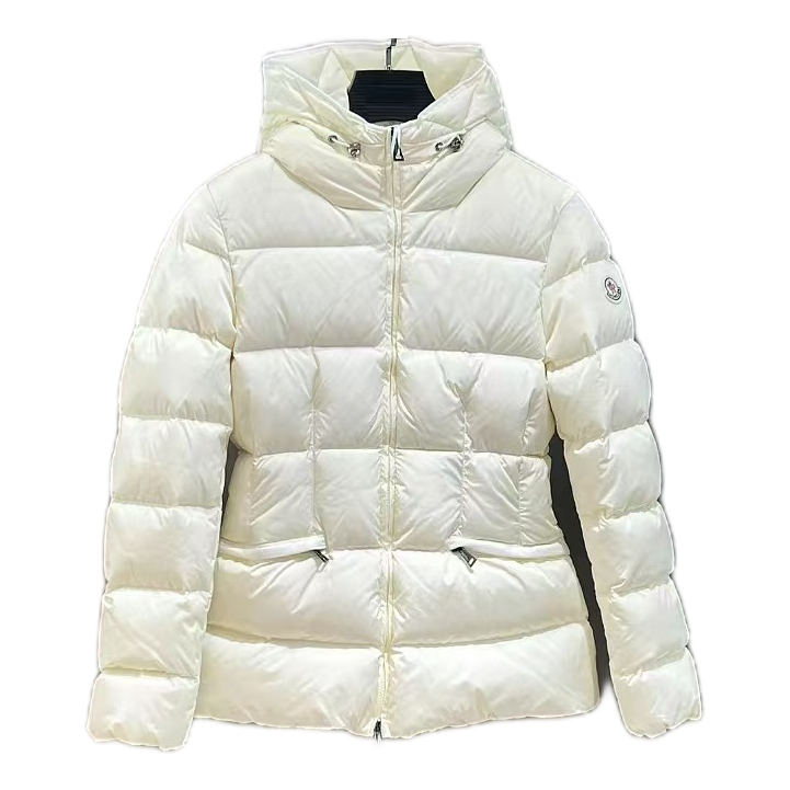 Moncler Fitted Puffer Jacket with Drawstring Hood