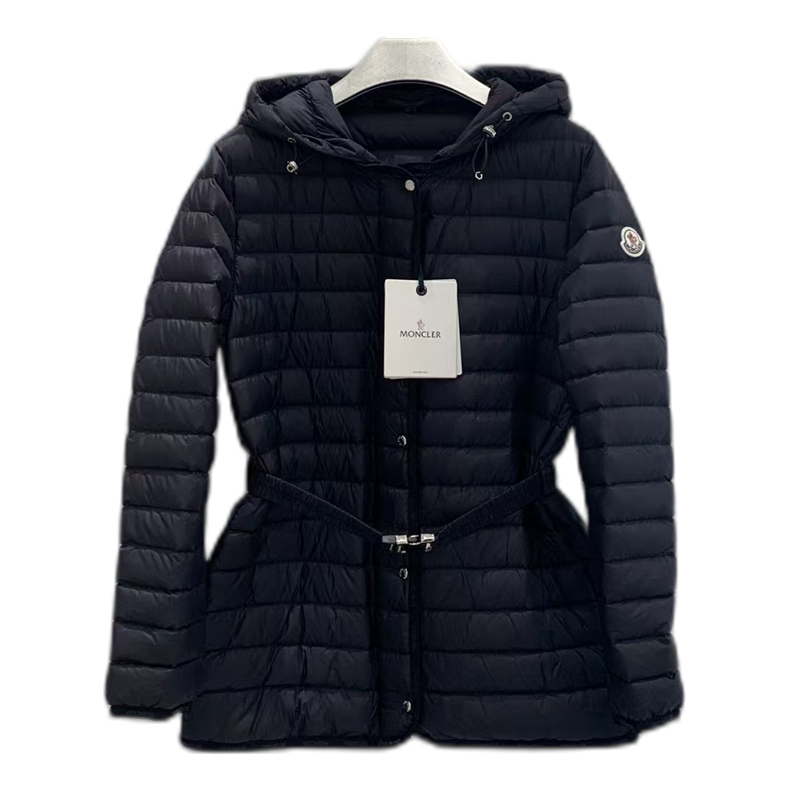 Moncler Oredon Belted Hooded Puffer Jacket - Black