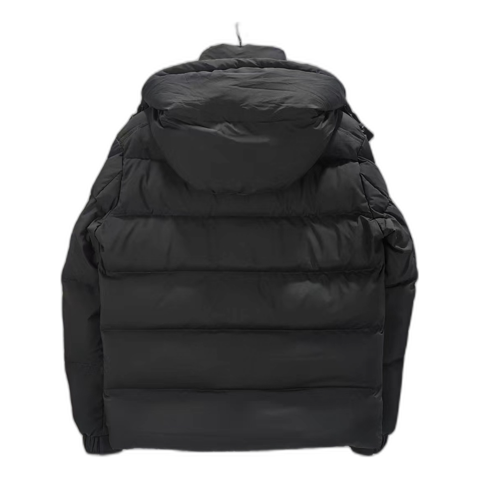 Moncler Maya Matte Hooded Puffer Jacket - Black