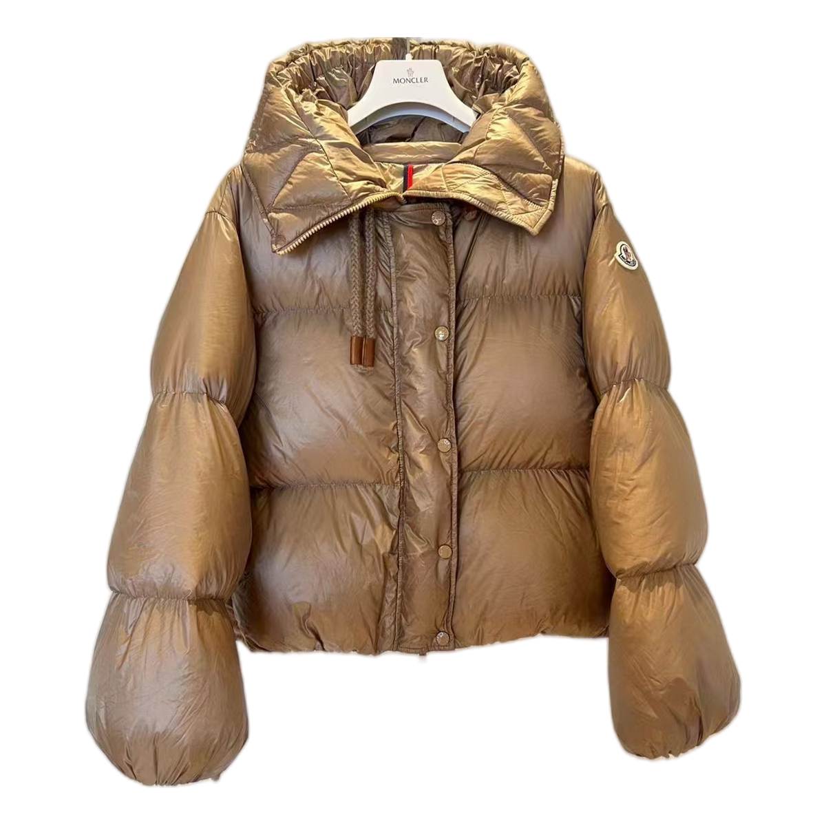 Moncler Borey Hooded Puffer Jacket – Bronze
