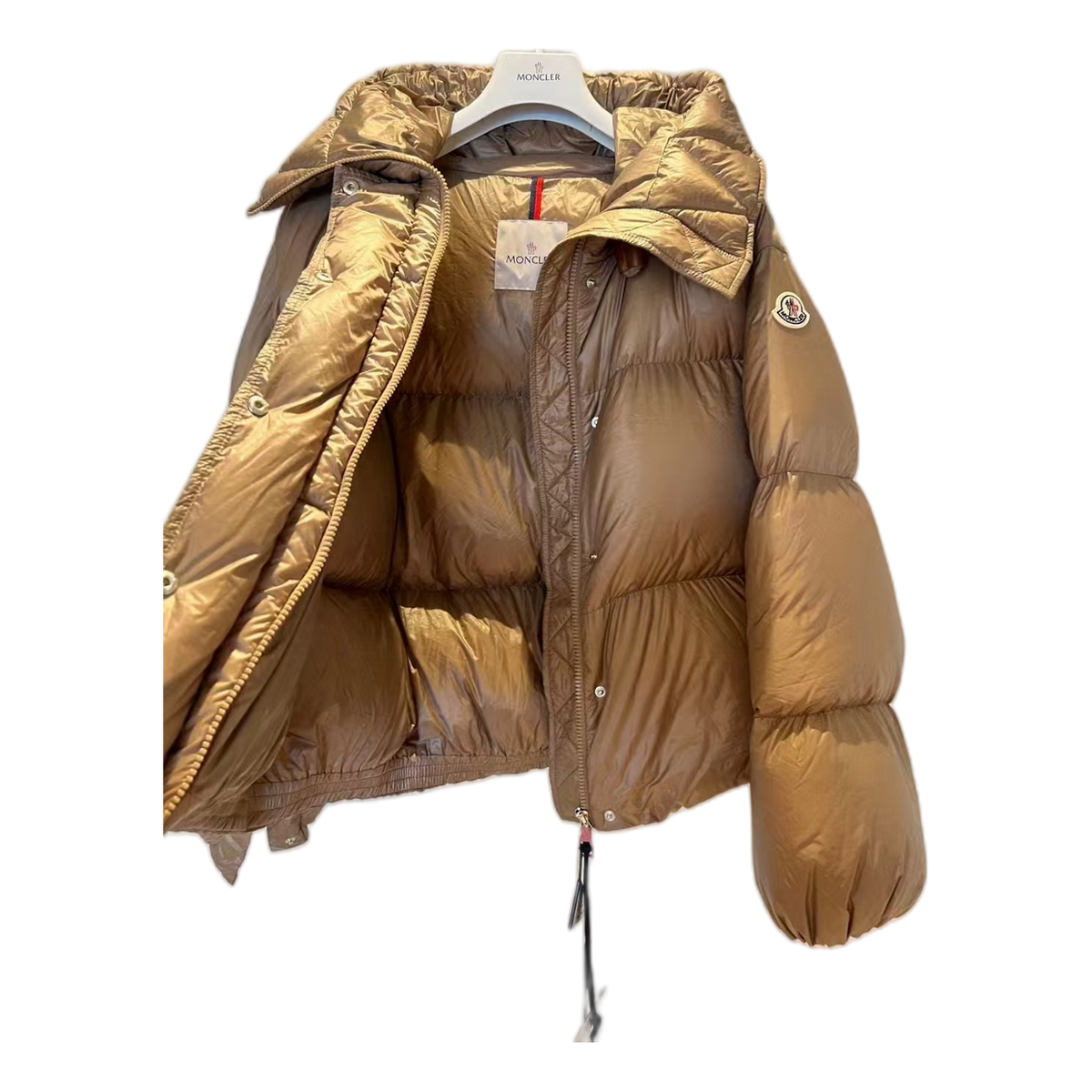 Moncler Borey Hooded Puffer Jacket – Bronze