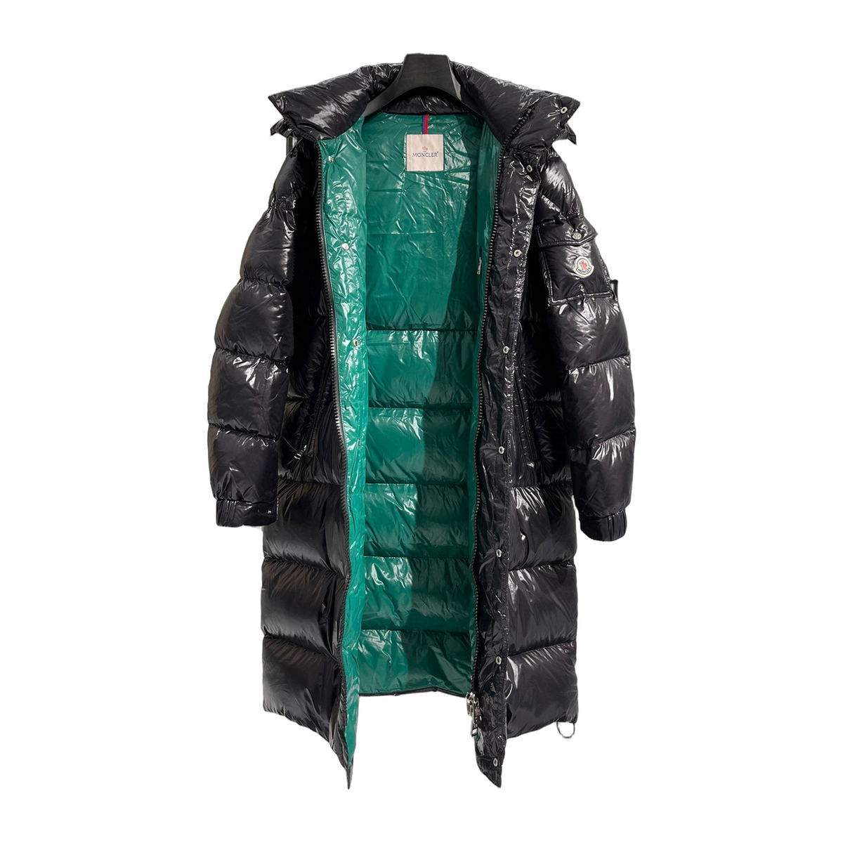 Moncler Hanoverian Long Hooded Puffer Coat – Glossy Finish