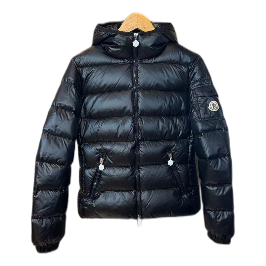 Moncler Gles Hooded Puffer Jacket – Glossy Finish