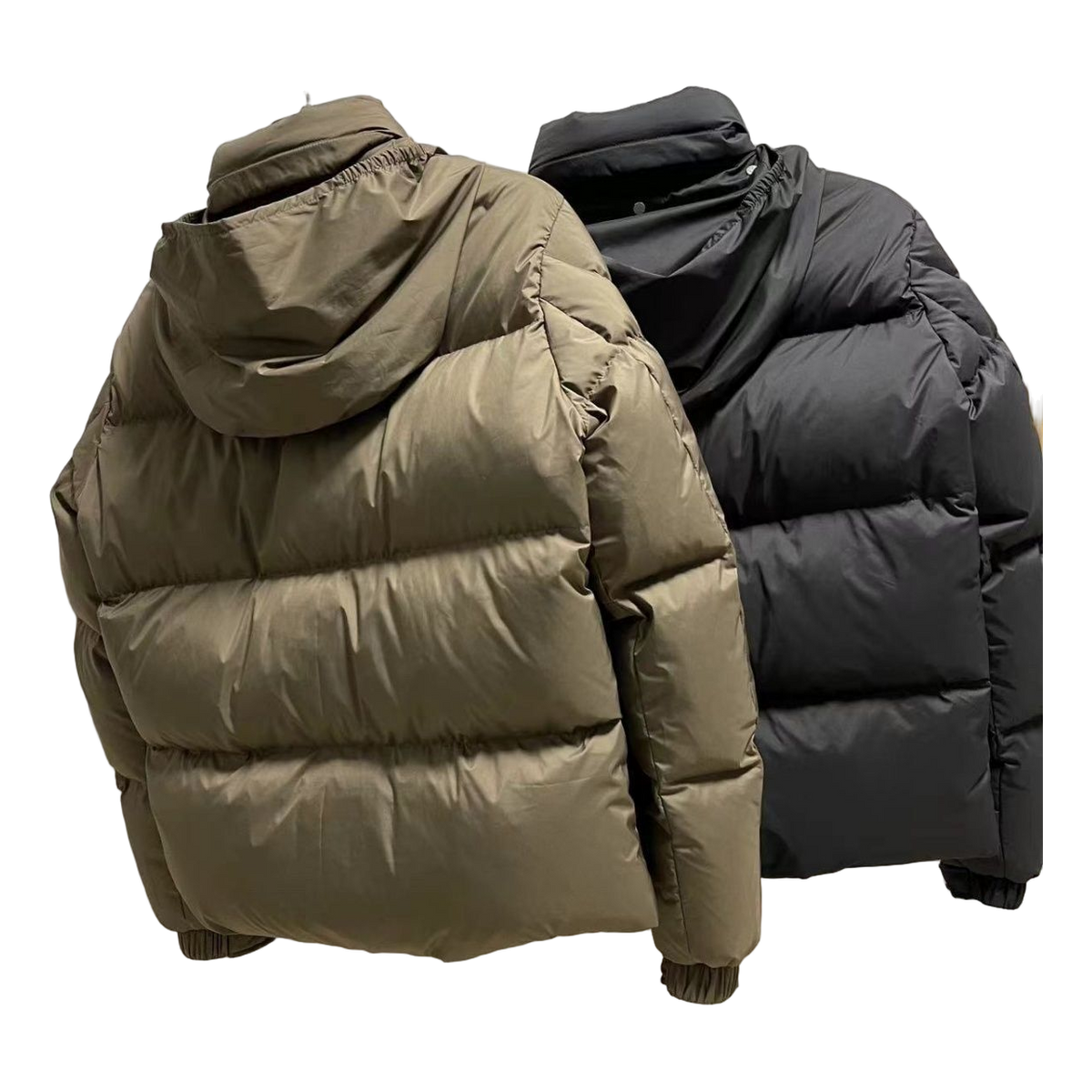 Moncler Wide-Quilt Hooded Puffer Jacket with Tonal Patch