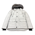 Moose Knuckles Fur-Trim Hooded Puffer Jacket with Four Pockets
