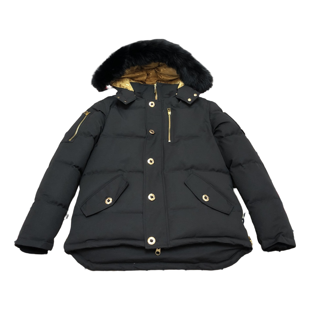 Moose Knuckles Gold 3Q Fur-Trim Puffer Jacket - Black
