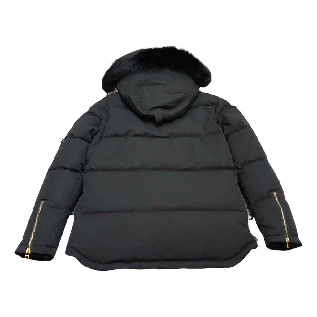 Moose Knuckles Gold 3Q Fur-Trim Puffer Jacket - Black