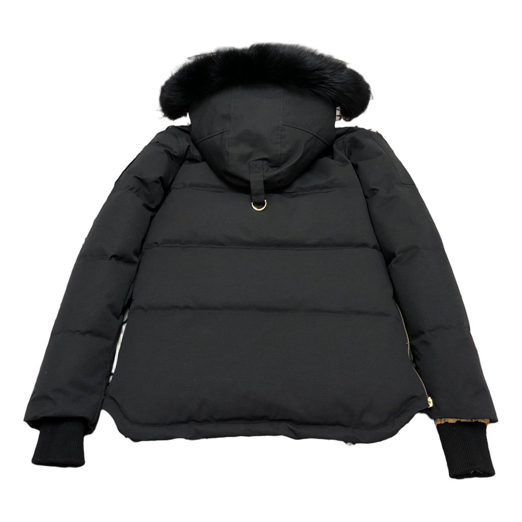 Moose Knuckles Gold 3Q Fur-Trim Hooded Puffer Jacket - Black