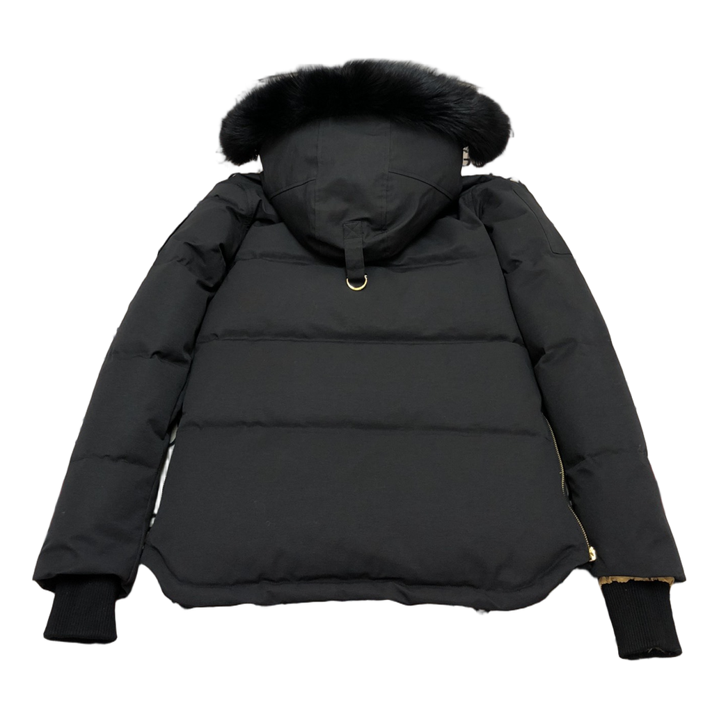 Moose Knuckles Gold 3Q Fur-Trim Hooded Puffer Jacket - Black