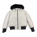 Moose Knuckles Men's Original Ballistic Shearling-Trim Bomber in Black