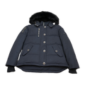 Moose Knuckles Women's Original 3Q Shearling-Trim Jacket in Navy