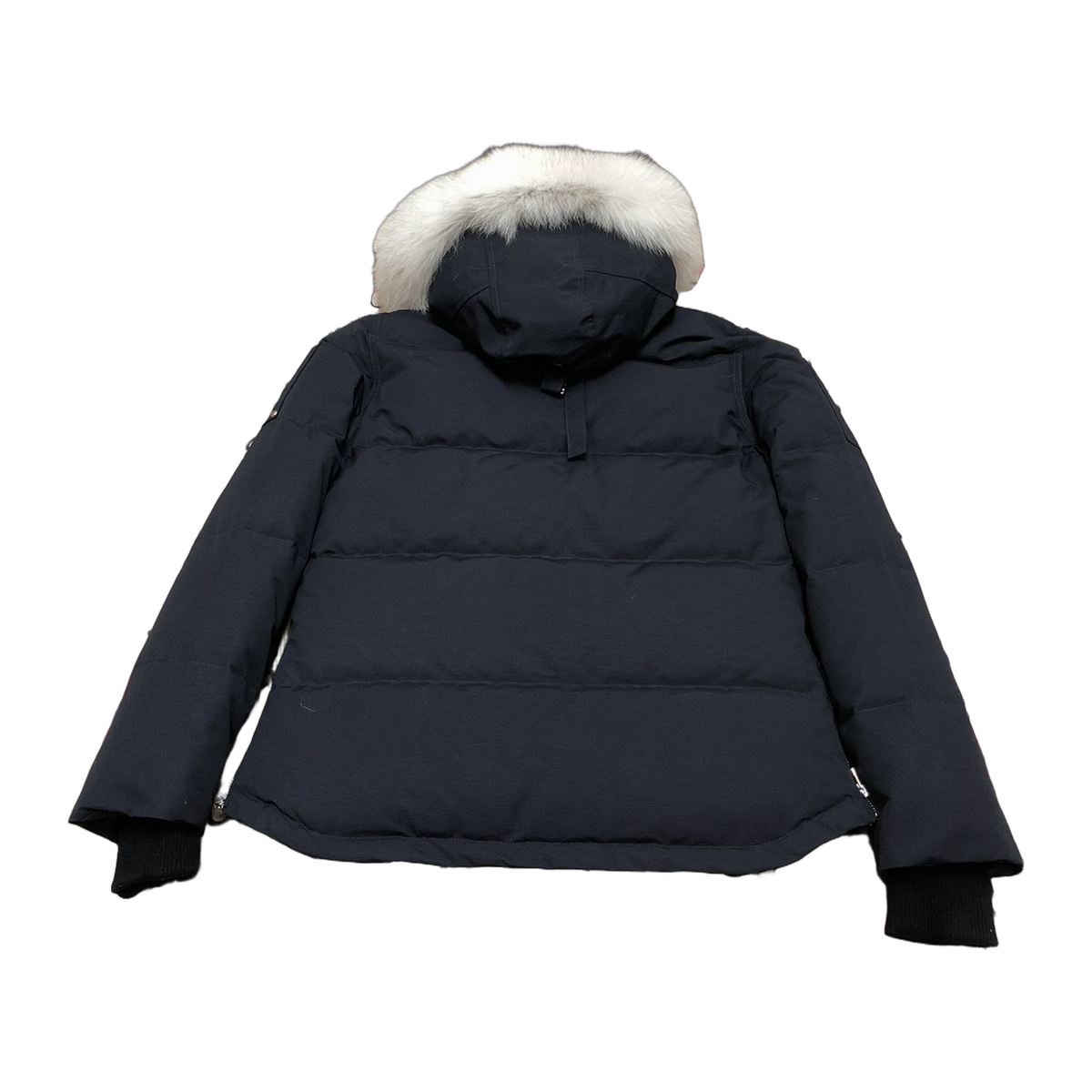 Moose Knuckles Women's Original 3Q Shearling-Trim Jacket in Navy