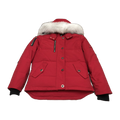 Moose Knuckles Women's Original Shearling-Trim 3Q Jacket in Navy