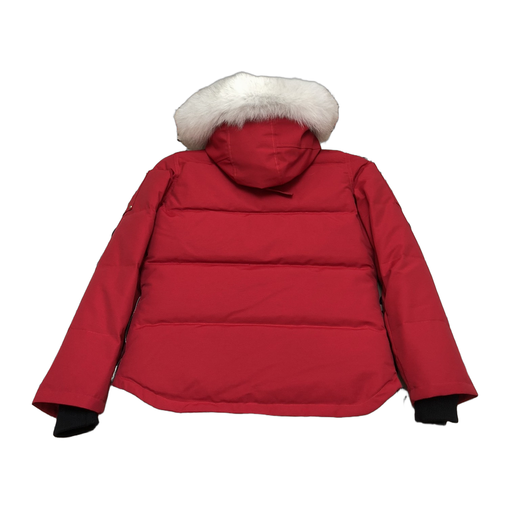 Moose Knuckles Women's Original Shearling-Trim 3Q Jacket in Navy