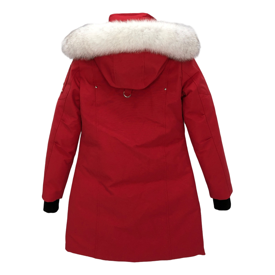 Moose Knuckles Stirling Down Parka with White Hood Trim