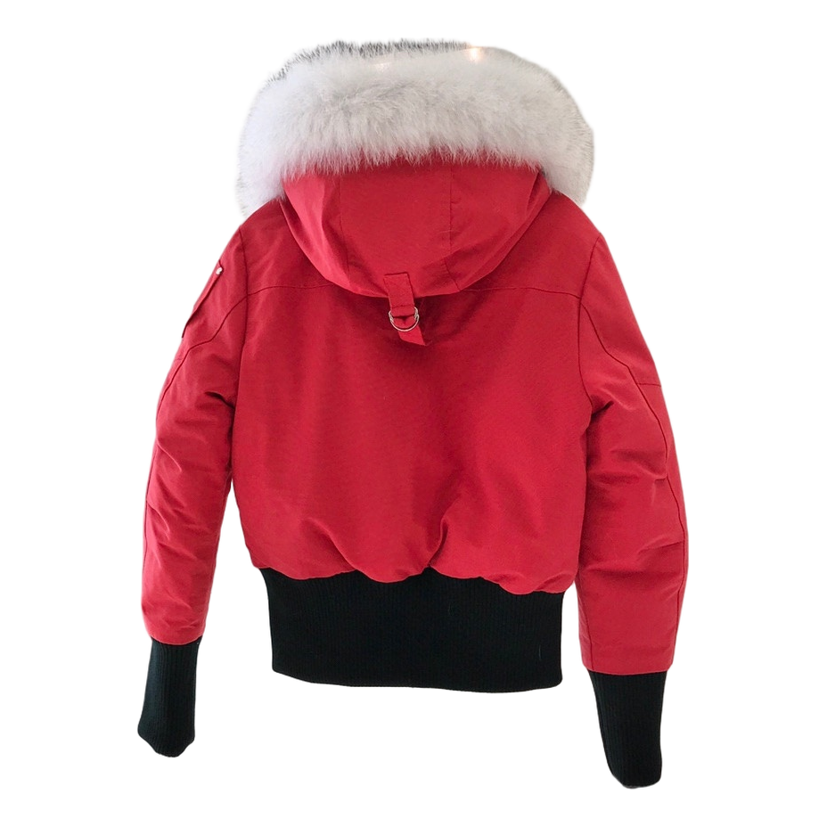 Moose Knuckles Debbie Fur-Trim Cropped Bomber Jacket