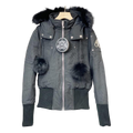 Moose Knuckles Debbie Bomber Jacket with Fur-Trim Collar
