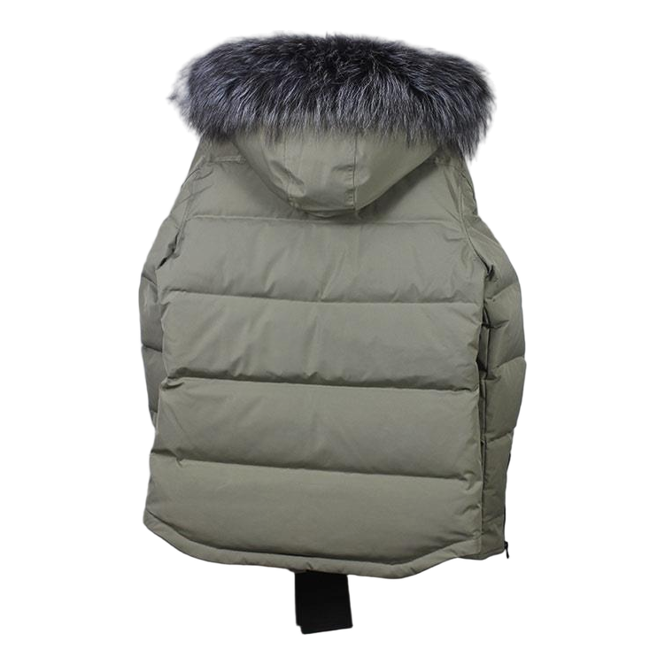 Moose Knuckles Fur-Trim Quilted Jacket with Four Pockets