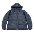 Moncler Sleeve-Pocket Hooded Puffer Jacket - Navy