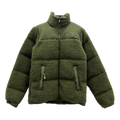 The North Face Fleece-Panel Puffer Jacket in Olive