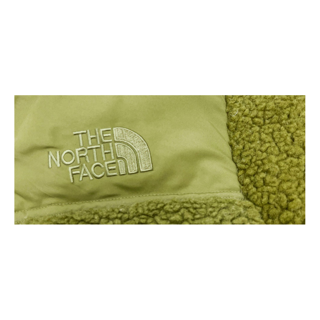 The North Face Fleece-Panel Puffer Jacket in Olive