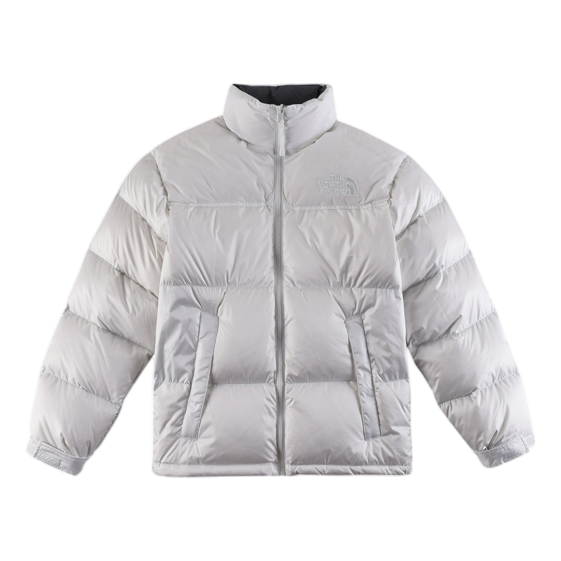 The North Face Stand-Collar Puffer Jacket with Contrast Panels