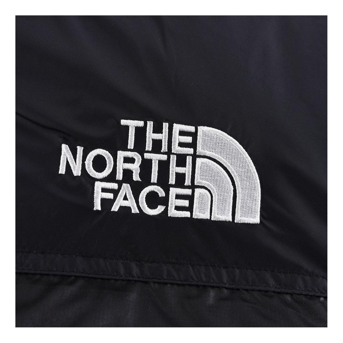The North Face Contrast-Panel Puffer Jacket, Stand Collar