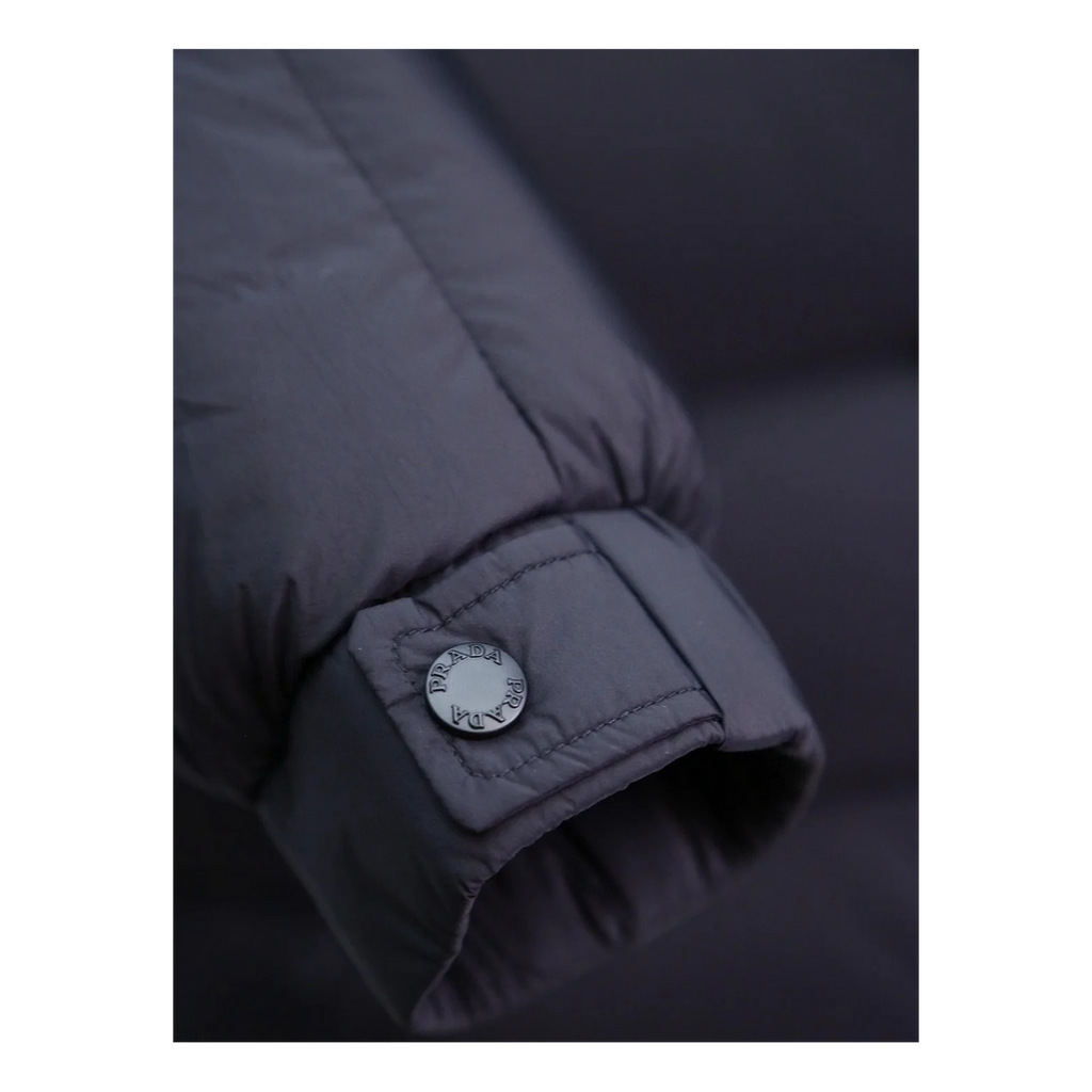 Prada Sleeve-Pouch Hooded Puffer Jacket